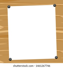 Wood old frame poster design vector