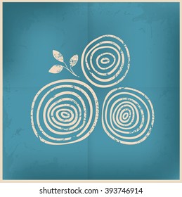 Madera en fondo antiguo, vector grueso