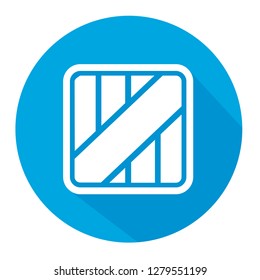  Wood package box of square shape for delivery  vector icon illustration