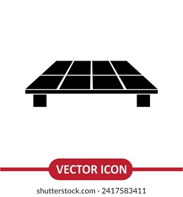 Icono de pallet de madera. ilustración creativa plana simple vectorial sobre fondo blanco..eps