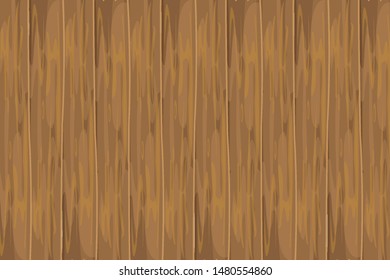 Wood panels banner background Flat Cartoon Style