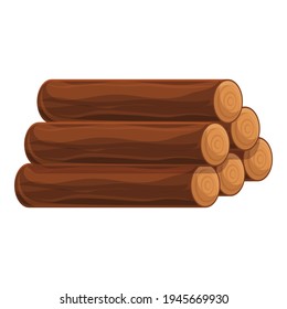 Wood for paper icon. Cartoon of wood for paper vector icon for web design isolated on white background