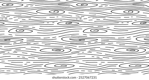 wood pattern background. board Seamless pattern. wavy striped background. Abstract line background. Hand Drawn Wood Patterns in Vector
