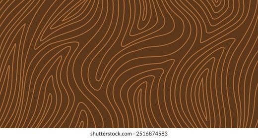 Fondo de patrón de madera. Patrón de madera sin fisuras. Fondo de línea de madera Abstractas. Vector Textura de madera. Fondo de línea ondulada.