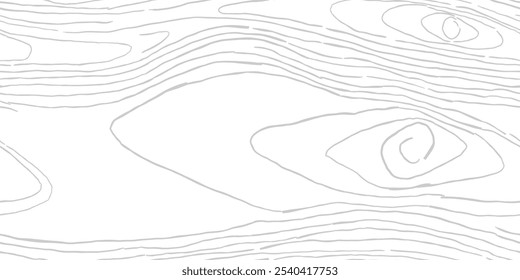 Wood Pattern Background. Wooden Seamless Texture. Wood Grain Texture. Seamless Wavy Pattern. Hand Drawn Wooden Background. Grey Abstract Background. Black and White Vector Illustration.