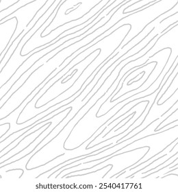 Wood Pattern Background. Wooden Seamless Texture. Wood Grain Texture. Seamless Wavy Pattern. Hand Drawn Wooden Background. Grey Abstract Background. Black and White Vector Illustration.