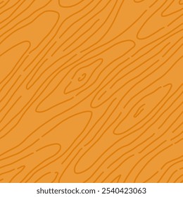 Holzmuster Hintergrund. Nahtlose Holzstruktur. Holzkornstruktur. Nahtloses wellenförmiges Muster. Handgezeichneter Holzhintergrund. brauner abstrakter Hintergrund. Holzplanke, Vektorgrafik.