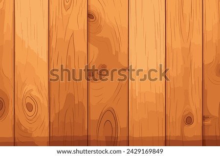 Wood Pattern Cartoonish Vector Illustration