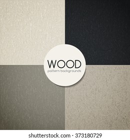 wood pattern set, texture of wooden material background, brown eco board made from pine tree for decorative wallpaper vector illustration