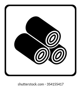 Wood Pellets icon.vector illustration.