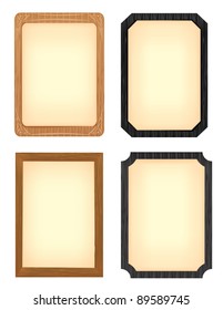 Wood Picture frame set