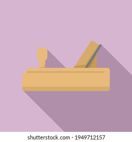 Wood plane icon. Flat illustration of Wood plane vector icon for web design