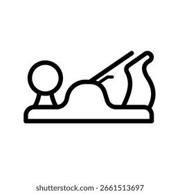 Cepilladora de madera, - icono de Vector simple