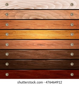 Wood plank background vector illustration. Wood texture