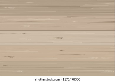 Wood plank pattern and texture for background. Vector illustration.