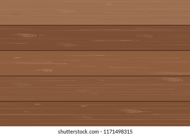 Wood plank pattern and texture for background. Vector illustration.