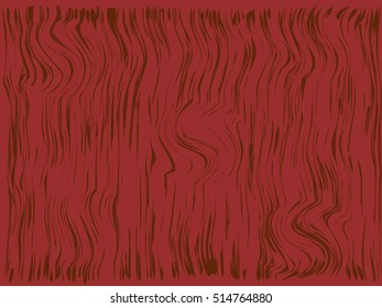 wood plank red pattern texture and gnarl line surface  beautiful  board for background. Vector illustration Eps10