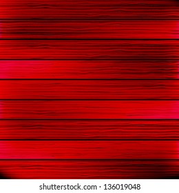 Wood plank red texture background. Vector