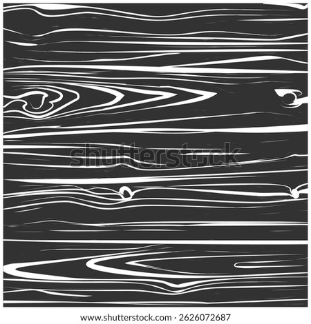 Wood Plank Texture Background Isolated on Transparent. Smooth Grain Pattern with Natural Oak Lines and Grunge Abstract Style