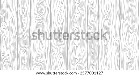 Wood plank, wood texture, light gray background, seamless pattern, vector design