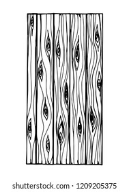 wood plank texture. vector isolated on white background.