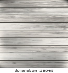 Wood plank white, grey texture background. Vector