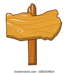 Wood post icon. Cartoon of wood post vector icon for web design isolated on white background