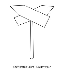Wood post vector icon.Outline vector icon isolated on white background wood post.