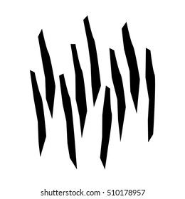 Wood pulp or fibers flat vector icon for apps and websites
