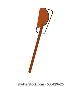 Wood rowing isolated icon