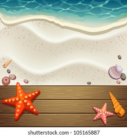 wood and sand background