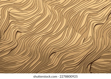 Holz- oder Sandstrukturhintergrund, Vektorgrafik