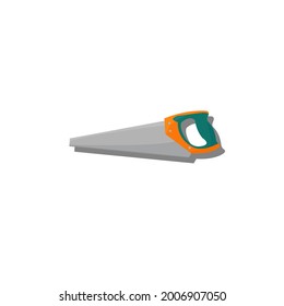 wood saw cartoon vector illustration logo template for many purpose. Isolated on white background.