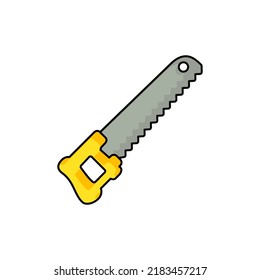 wood saw icon vector illustration logo template for many purpose. Isolated on white background. full color