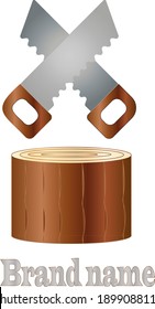 wood saw logo new industry brand 
