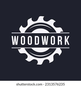 Wood saw premium logo design with vintage carpentry tools.Logo for business, carpentry, lumberjack, label, badge.