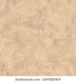 Wood seamless  texture background. Brown pattern swatch template. Wooden grain texture. Dense lines. Vector illustration 