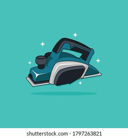 máquina de afeitado de madera para ilustración vectorial de madera