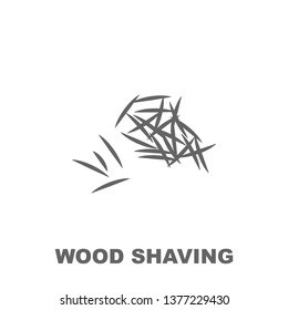 Wood shaving icon. Element of row matterial icon. Thin line icon for website design and development, app development. Premium icon