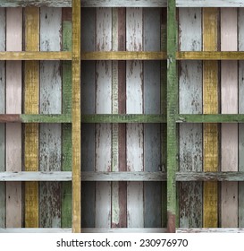 Wood shelf vector illustration 