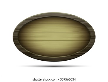 wood sign blank vector