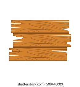 Wood Sign icon cartoon isolated on white background