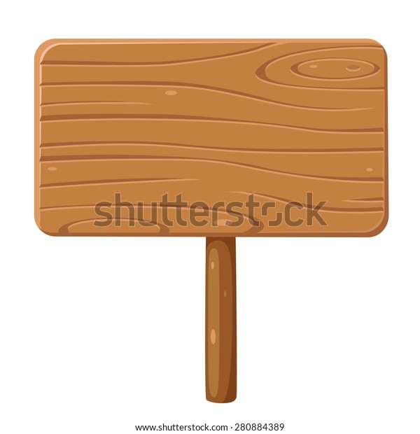 Wood Sign Rectangle Shape Stock Vector (Royalty Free) 280884389