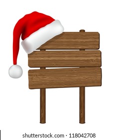 wooden santa hat