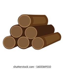 Wood simple illustration clip art vector
