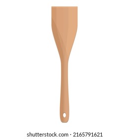 Wood spatula icon cartoon vector. Kitchen spoon. Food tool