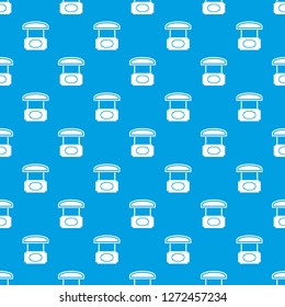 Wood stall pattern vector seamless blue repeat for any use