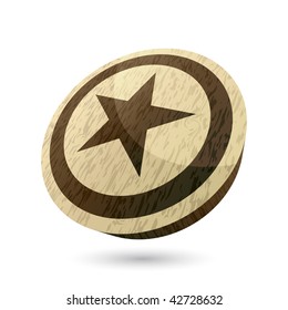 wood star sign