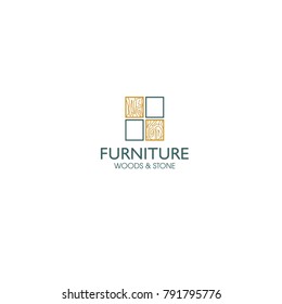 wood and stone furniture
