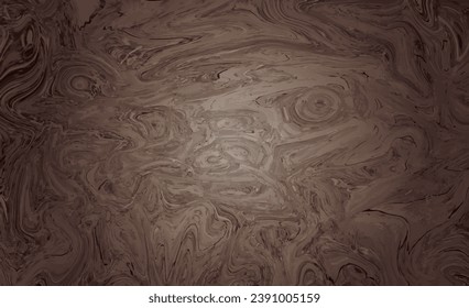 Fondo acrílico abstracto de Mármol de Superficie de Madera. textura de madera. Patrón agate ripple, fondo de textura de mármol marrón con remolinos, patrón de marmol marrón, ilustración vectorial.
